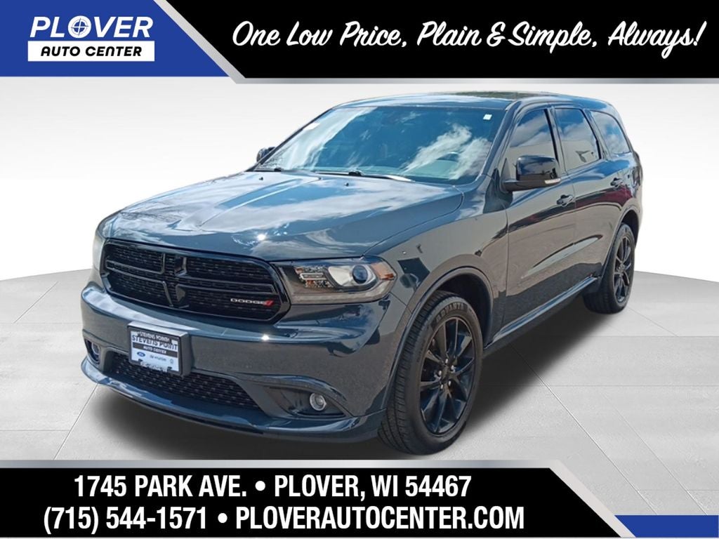 2018 Dodge Durango GT in Bruiser Gray Clearcoat — front three-quarter view
