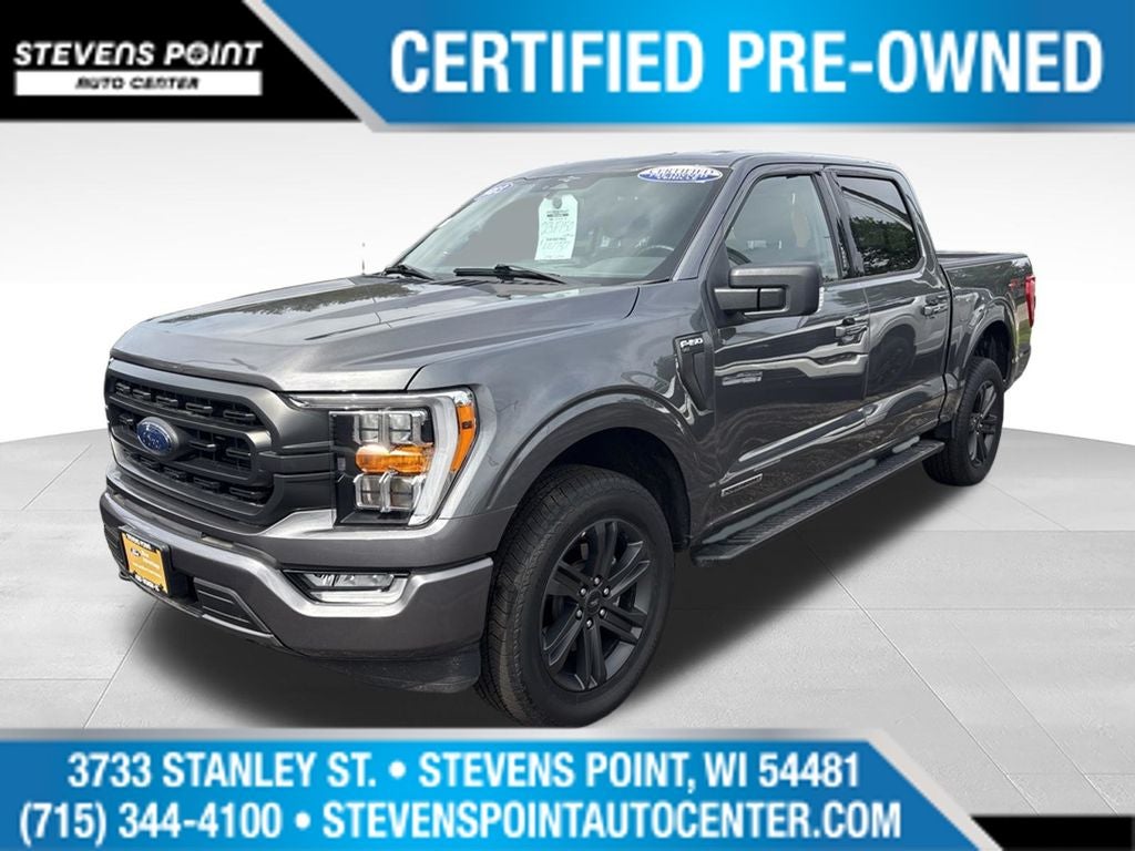 2023 Ford F-150 XLT in Carbonized Gray Metallic — front three-quarter view