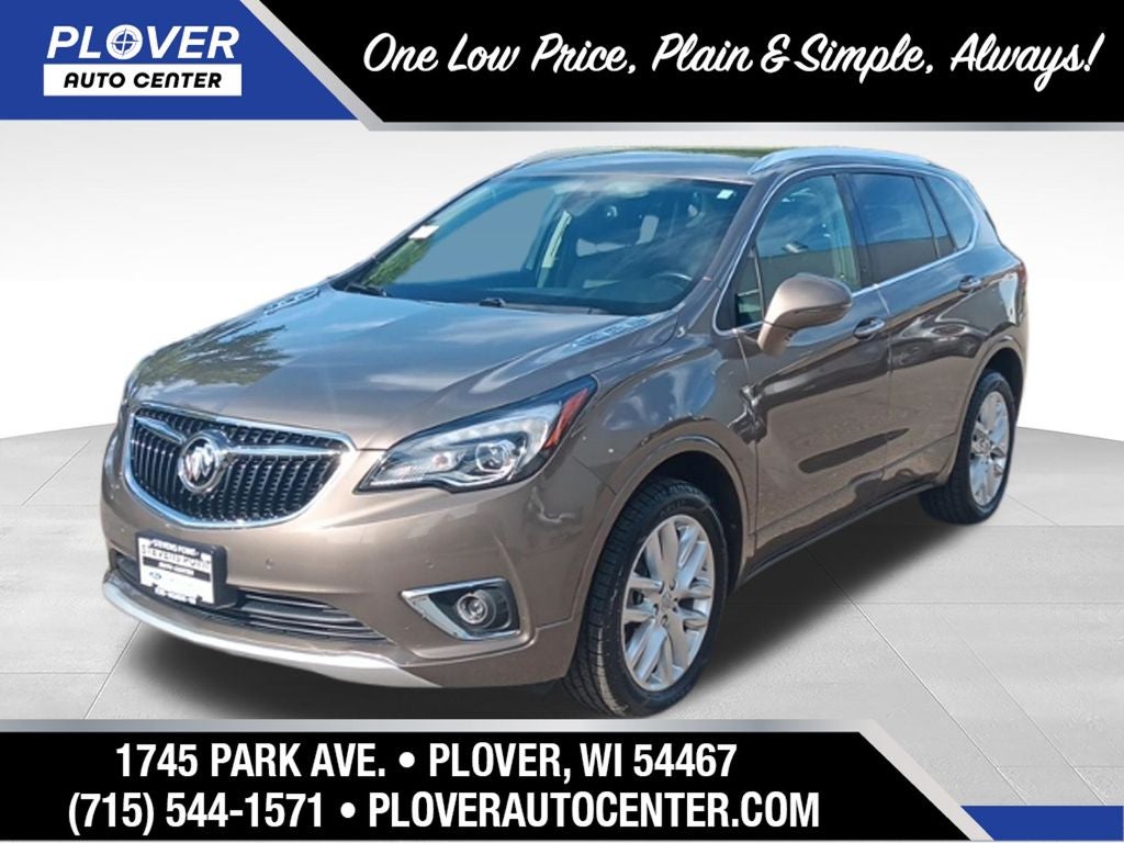2019 Buick Envision Premium I in Bronze Alloy Metallic — front three-quarter view